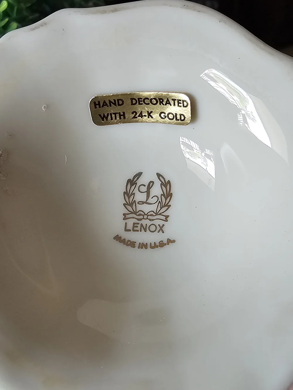 Lenox Symphony Pair Of Cream Gold Candlestick Holders